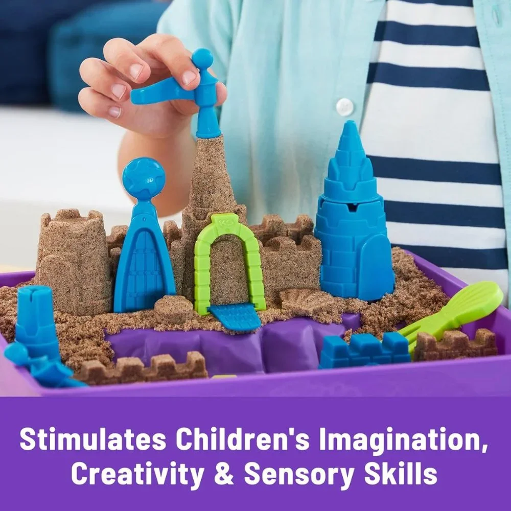 Beach Castle Playset with 2.5lbs of Beach Sand, Includes Molds and Tools
